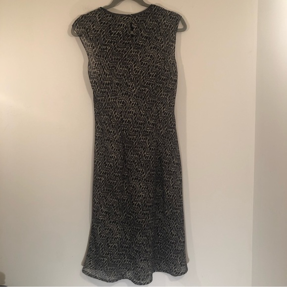 Carole Little Sheer Midi Dress Women’s 10 Black and White - Picture 2 of 6